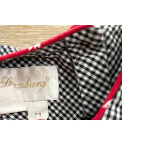 Strasburg Girls Black/white Dress — Size 7Y - Picture 6 of 7